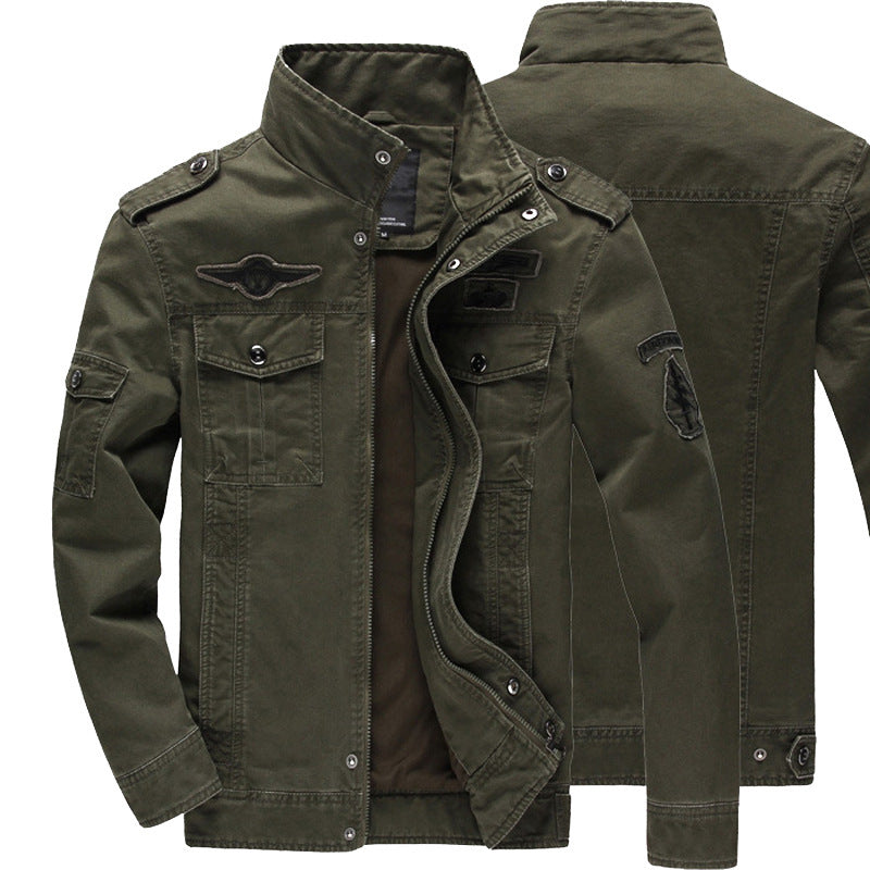 Men's casual utility jacket with practical pockets Lisslune