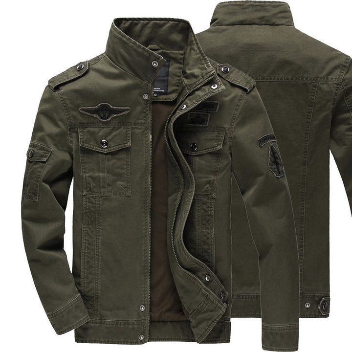 Men's casual utility jacket with practical pockets Lisslune