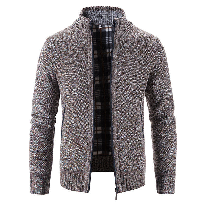 Men's cardigan with innovative heat-insulating inner lining Lisslune
