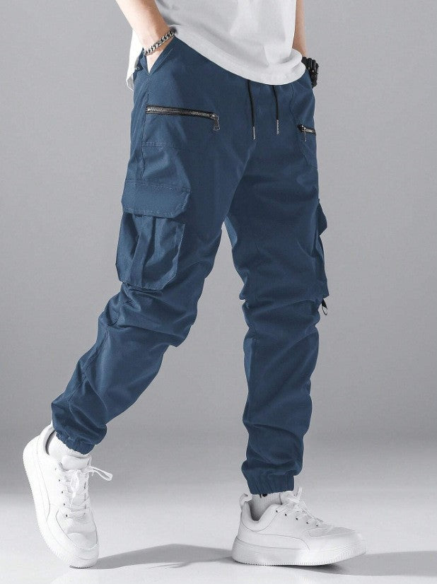 Men's stylish cargo jogger pants with practical pocket design Lisslune