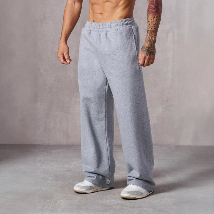 Men's Baggy Jogging Pants with Elastic Waistband and Side Pockets Lisslune
