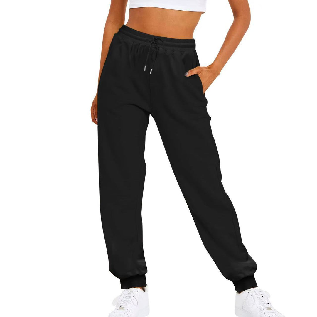 Women's comfortable jogging pants with elastic waistband and side pockets Lisslune
