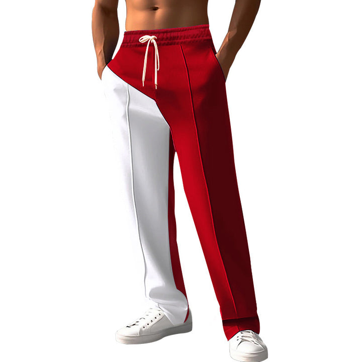 Men's sporty leisure pants with innovative cut and contrast details Lisslune