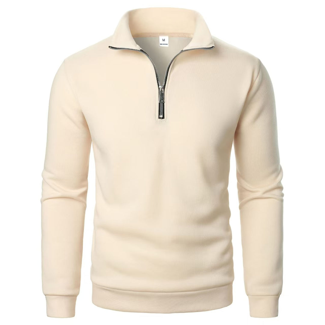 Men's sweatshirt with zipper and modern stand-up collar Lisslune