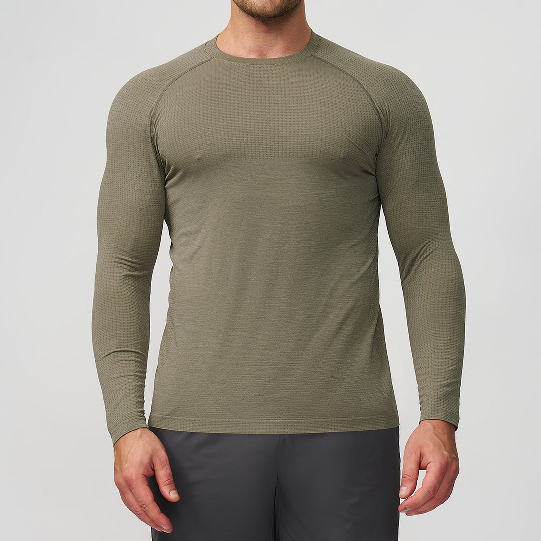 Men's Athletic Long-Sleeve Compression Shirt Lisslune