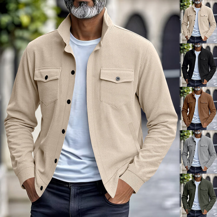 Men's casual shirt jacket in structured design Lisslune