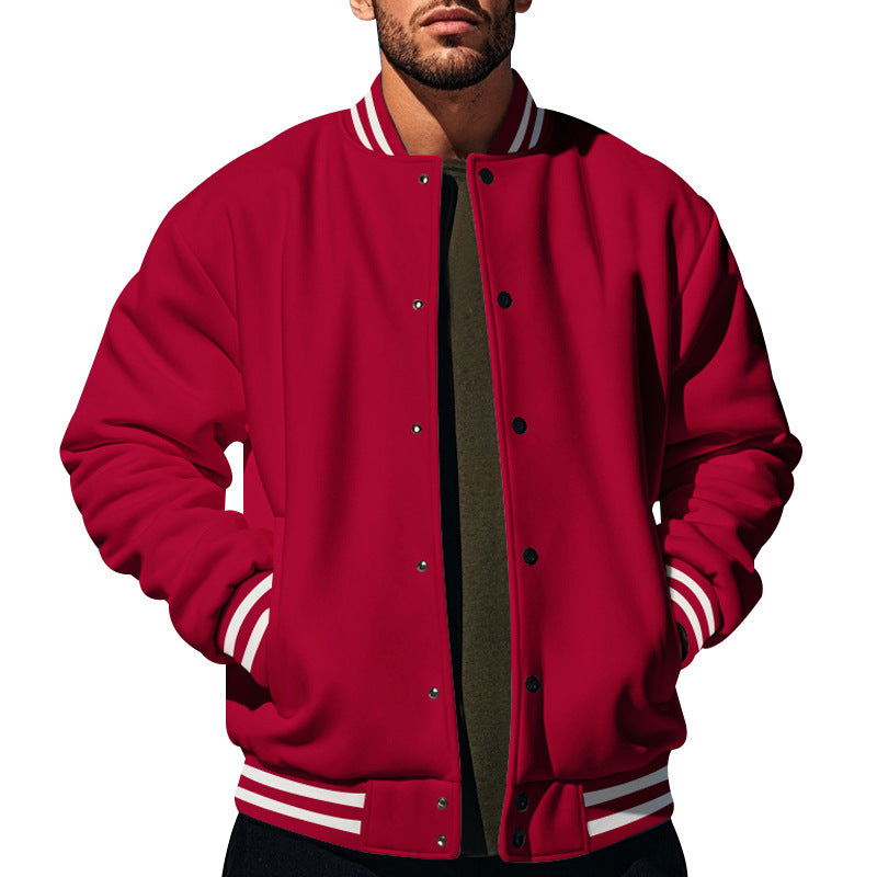 Men's sporty college jacket with contrast details Lisslune