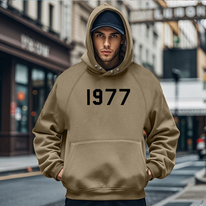Men's Cozy Hoodie with Unique Design and Practical Pockets Lisslune