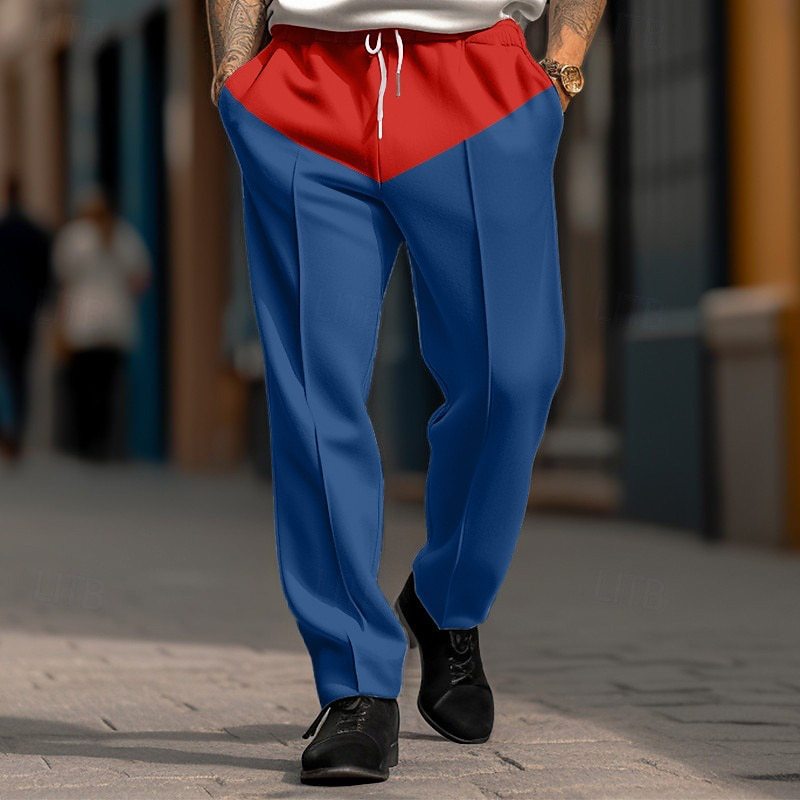 Men's sporty jogging pants with contrast details and adjustable drawstring Lisslune