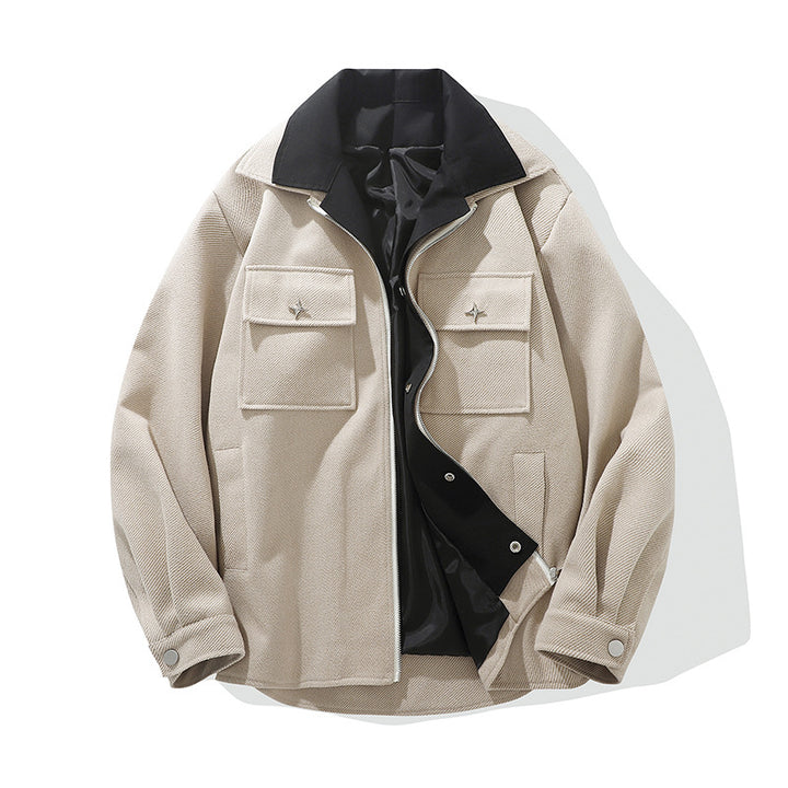Men's trendy transitional jacket with two practical pockets Lisslune