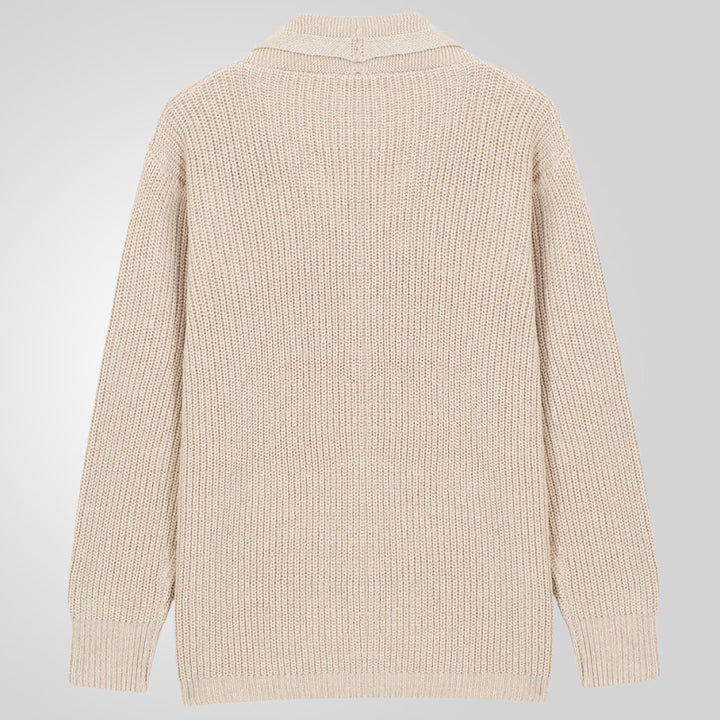 Men's cardigan with textured design and elegant buttons Lisslune