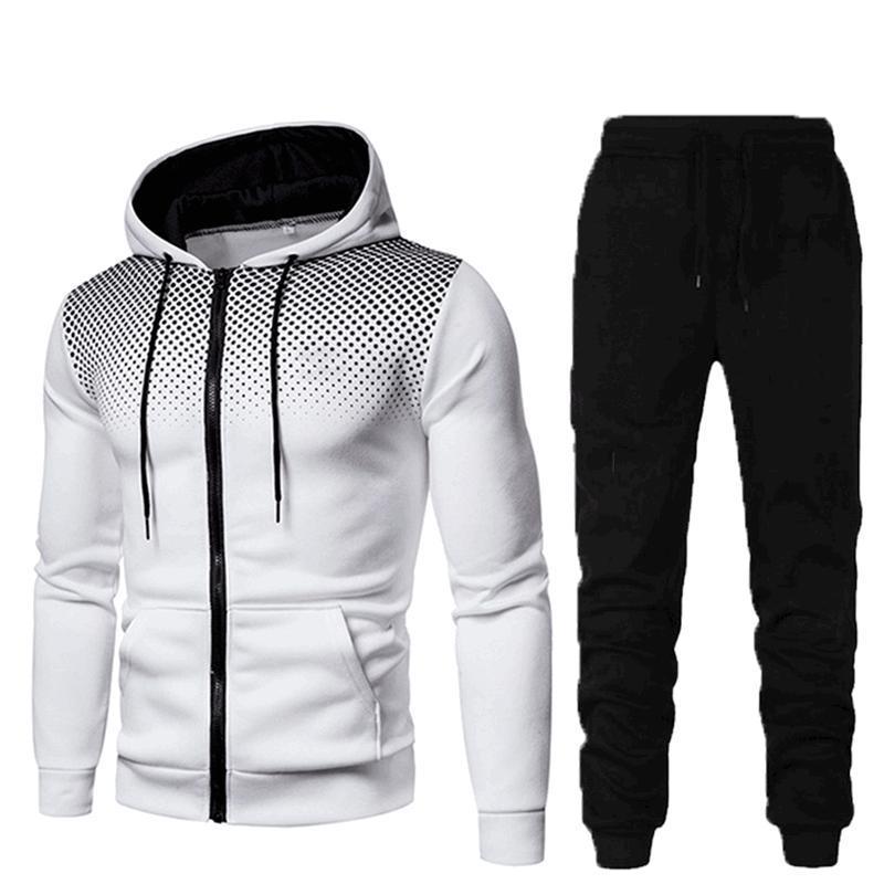 Men's stylish hoodie set with fashionable design and practical pockets Lisslune