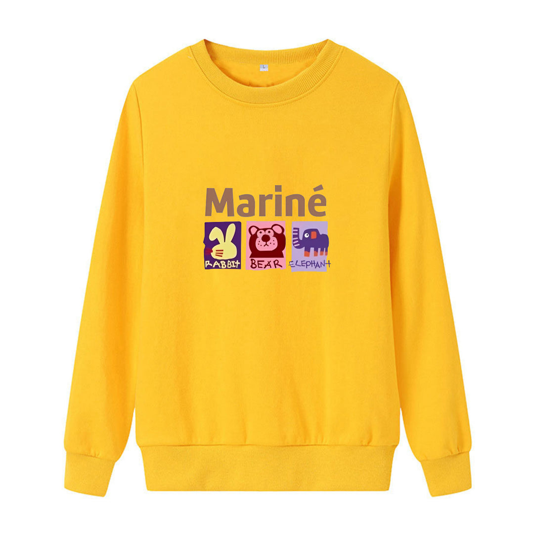 Women's cozy sweatshirt with animal motifs Lisslune