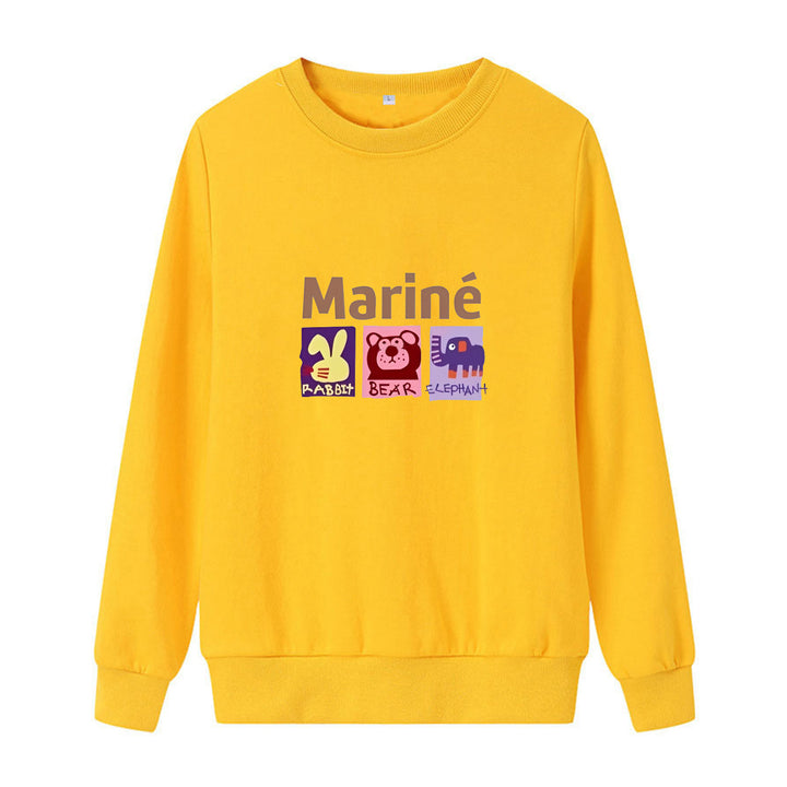 Women's cozy sweatshirt with animal motifs Lisslune