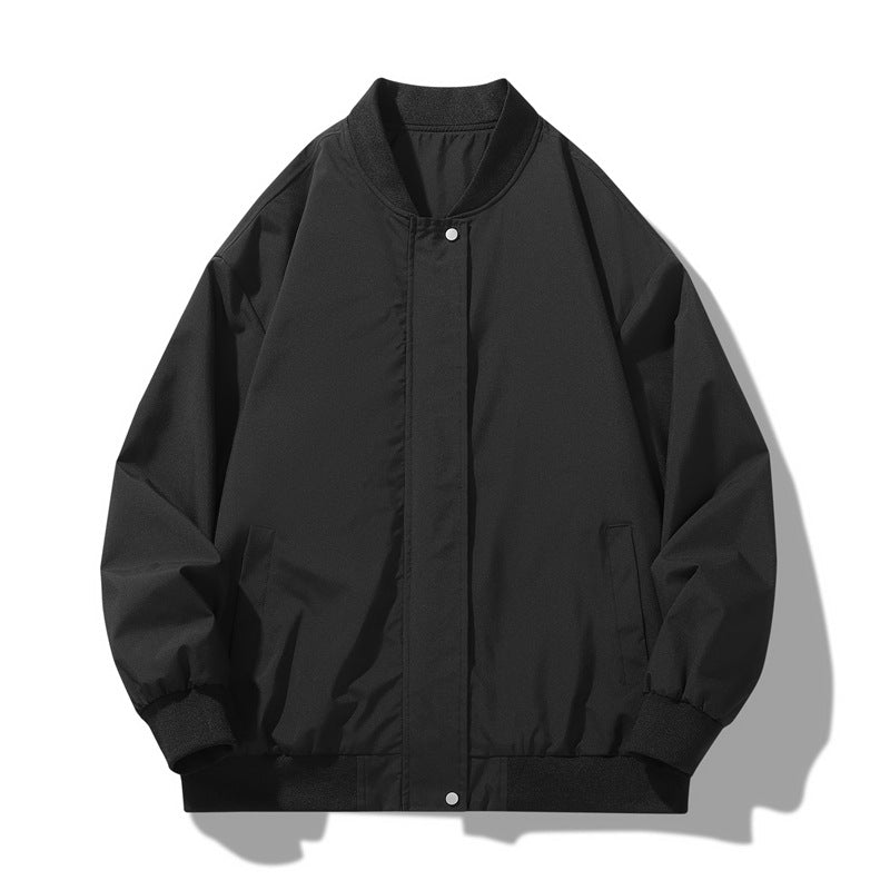 Men's sporty transitional jacket with high collar and practical side pockets Lisslune