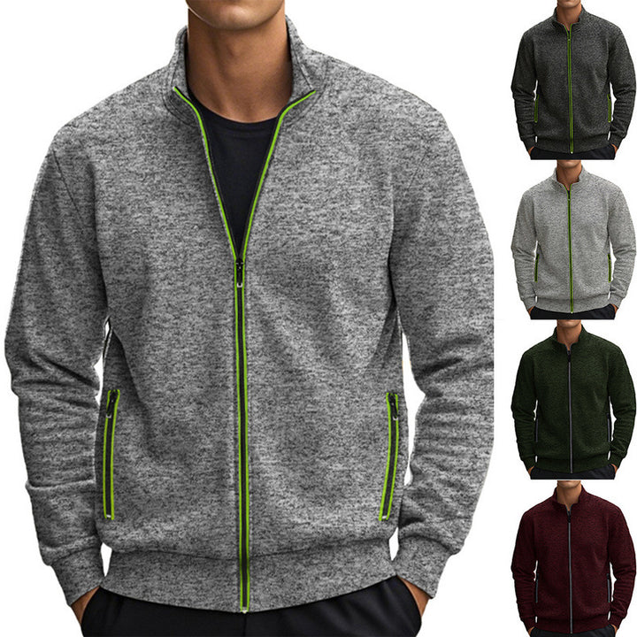 Men's high-quality training jacket with breathable structure and trendy zipper Lisslune