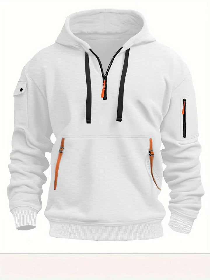 Men's functional hoodie with zipper and side pockets Lisslune