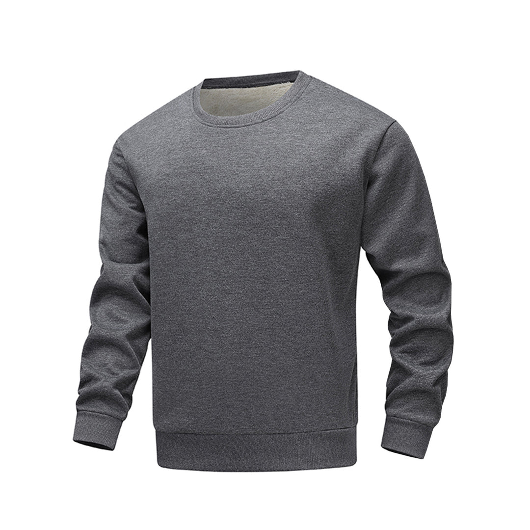 Men's comfortable fleece sweater with crew neck Lisslune
