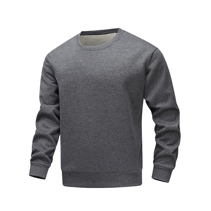 Men's comfortable fleece sweater with crew neck Lisslune