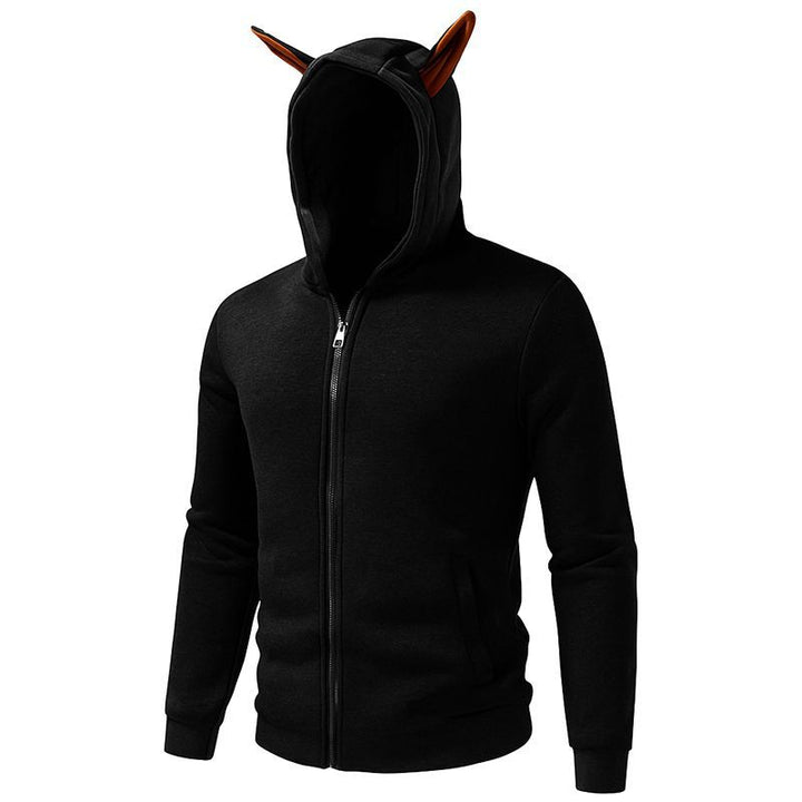 Men's comfortable hoodie with full-length zipper Lisslune