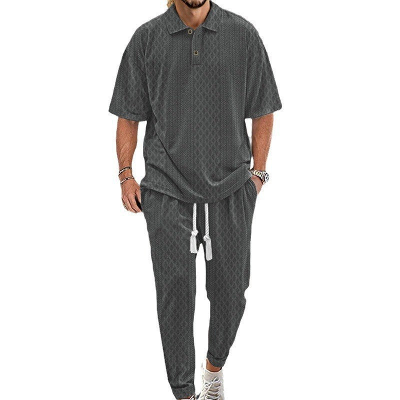 Men's leisure suit with modern design and breathable properties Lisslune