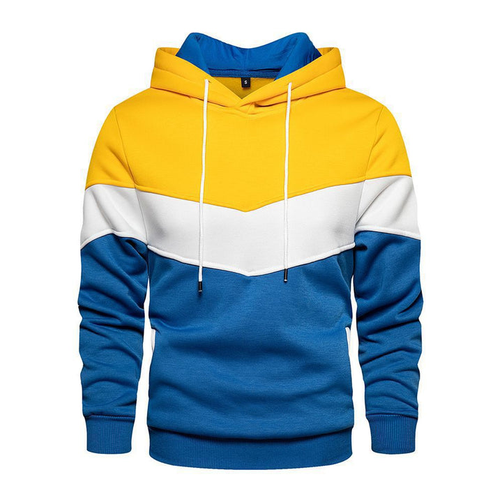 Men's Fashionable Hoodie with Innovative Color Design Lisslune