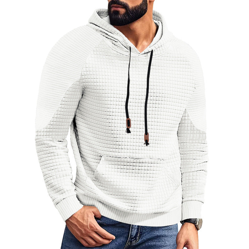 Men's modern hoodie with unique texture Lisslune