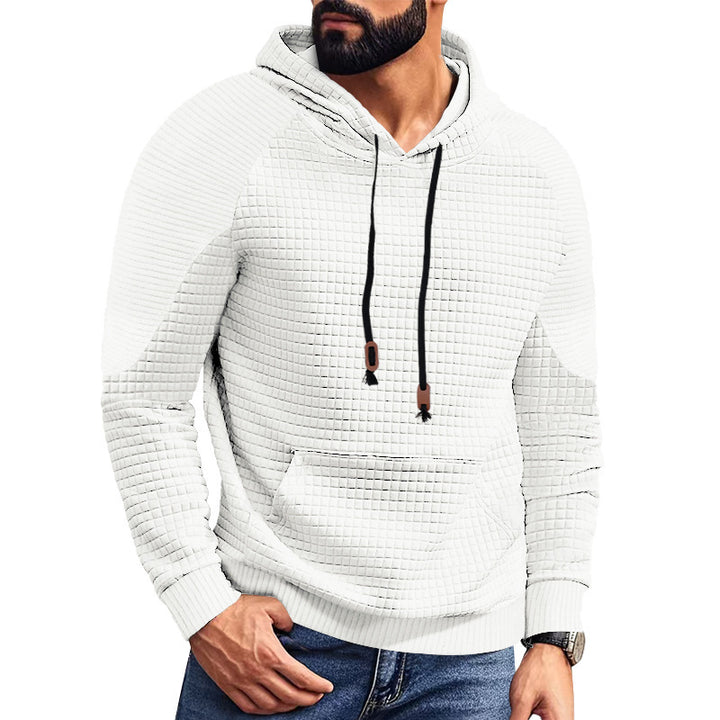 Men's modern hoodie with unique texture Lisslune