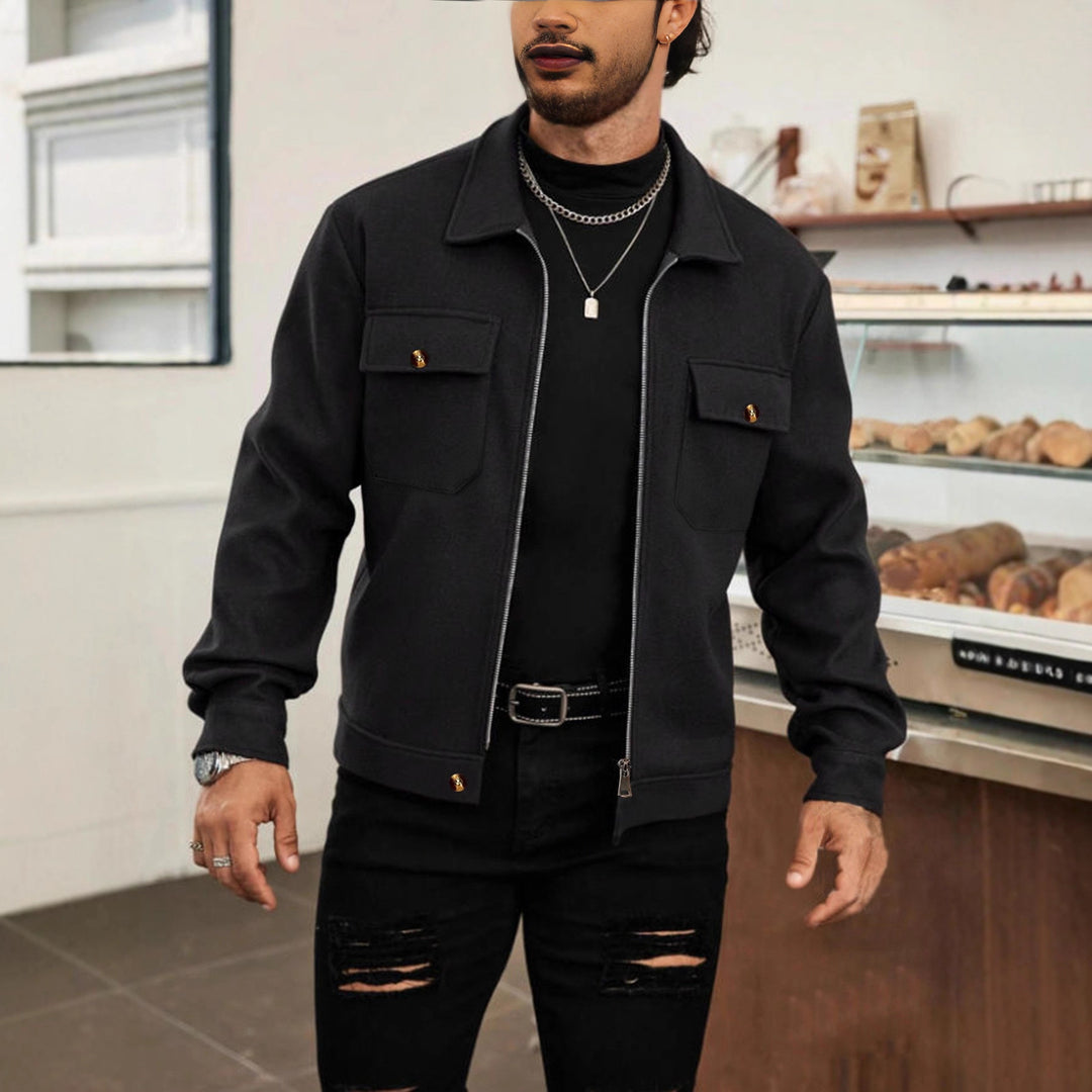 Men's versatile utility jacket with practical pockets and modern design Lisslune