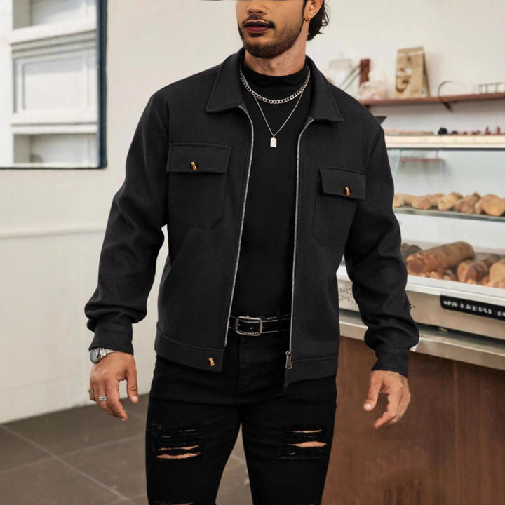 Men's versatile utility jacket with practical pockets and modern design Lisslune