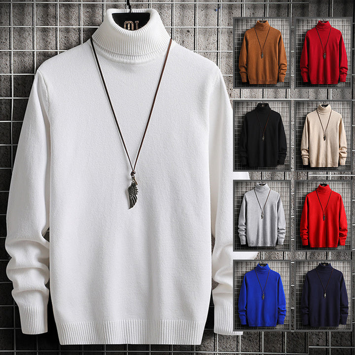 Men's stylish turtleneck sweater made of high-quality cotton Lisslune