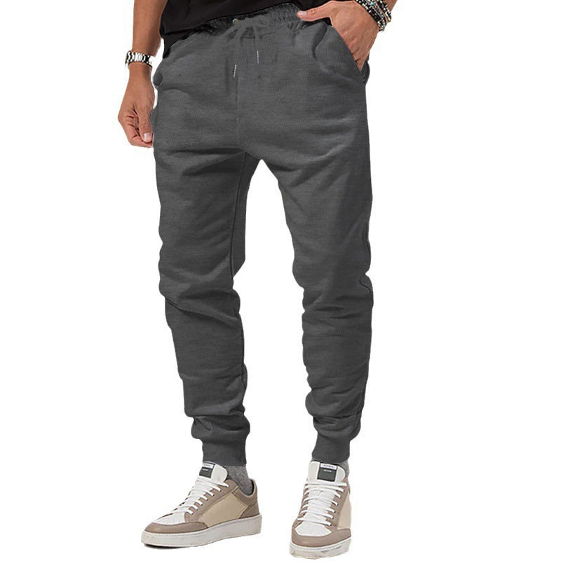 Men's sporty jogging pants with adjustable drawstring and elastic cuffs Lisslune