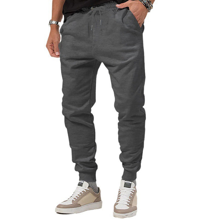 Men's sporty jogging pants with adjustable drawstring and elastic cuffs Lisslune