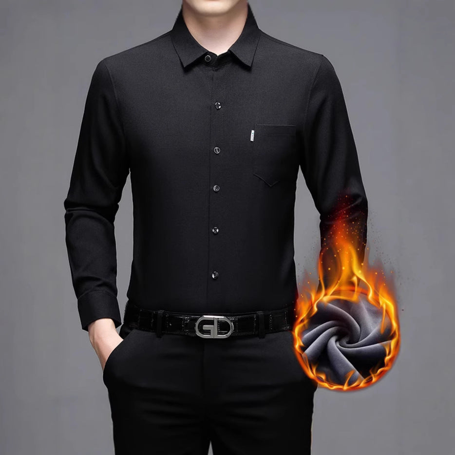 Men's modern long-sleeve shirt with innovative structure Lisslune