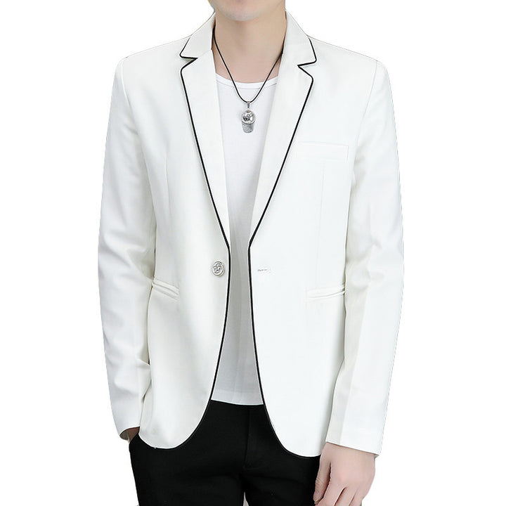 Men's elegant blazer jacket with contrasting accents Lisslune