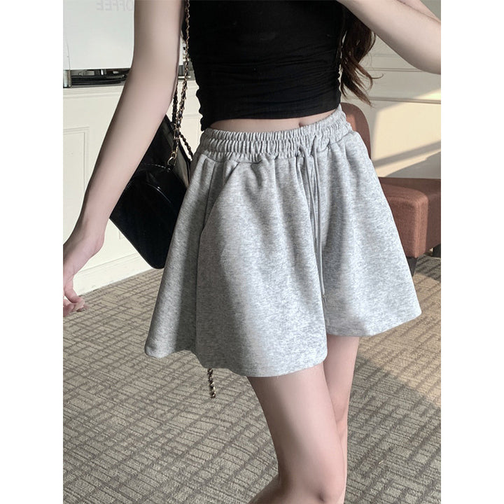 Women's Comfortable Sweat Shorts with Elastic Waistband and Casual Cut