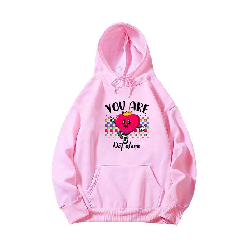 Women's hoodie with funny heart design Lisslune
