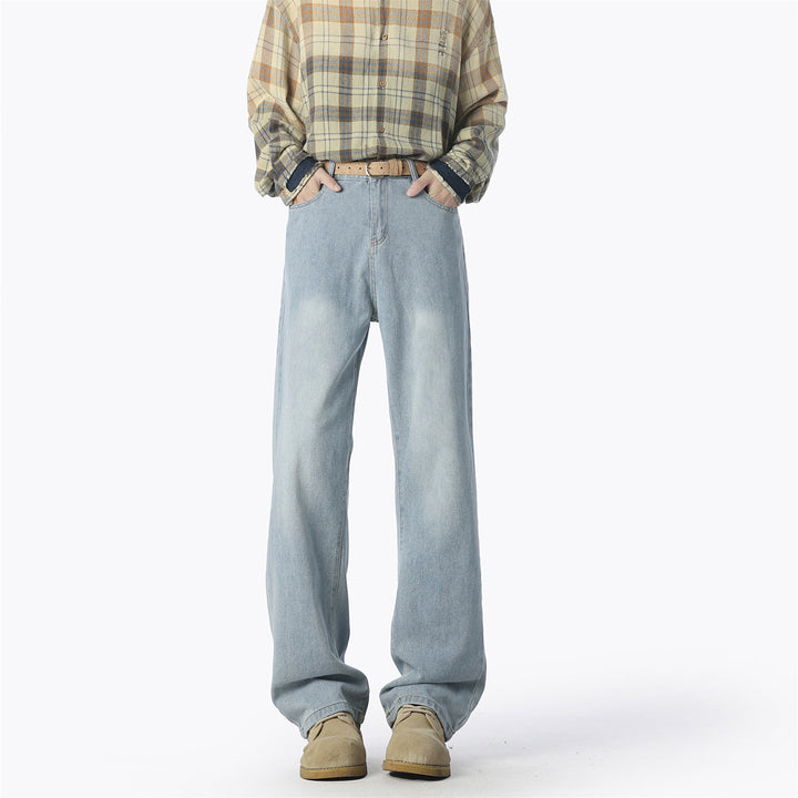 Men's casual loose-fitting denim pants Lisslune