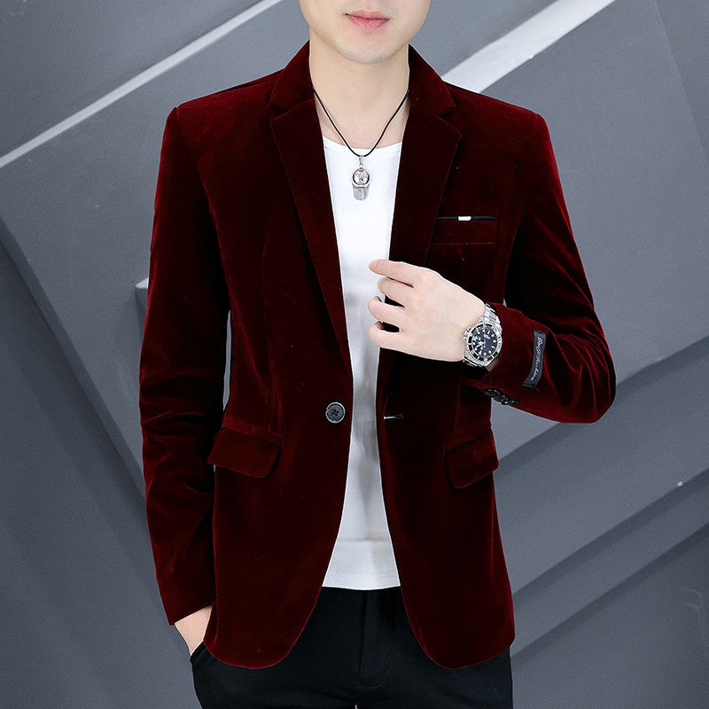 Men's elegant velvet blazer Lisslune