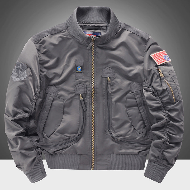 Men's fashionable bomber jacket with insulating inner lining and practical pockets Lisslune