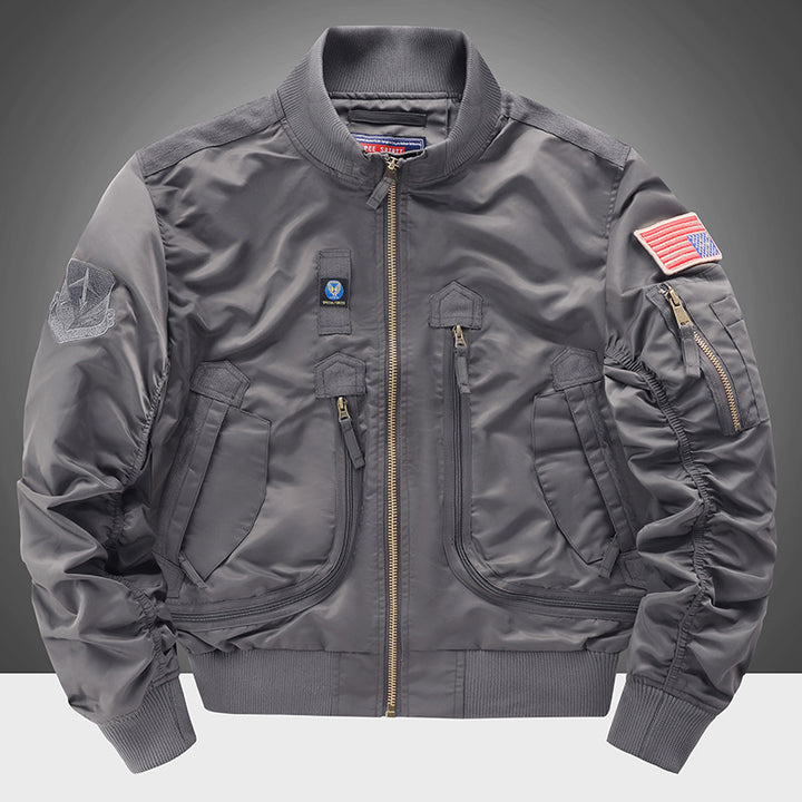 Men's fashionable bomber jacket with insulating inner lining and practical pockets Lisslune