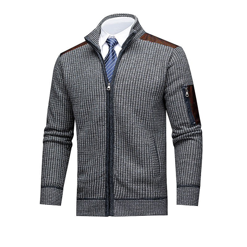 Men's Fashionable Cardigan with Zipper and High-Quality Details Lisslune