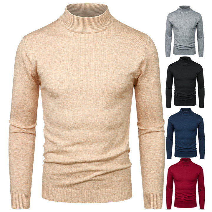 Men's High-Quality Turtleneck Sweater made of fine Cotton Lisslune