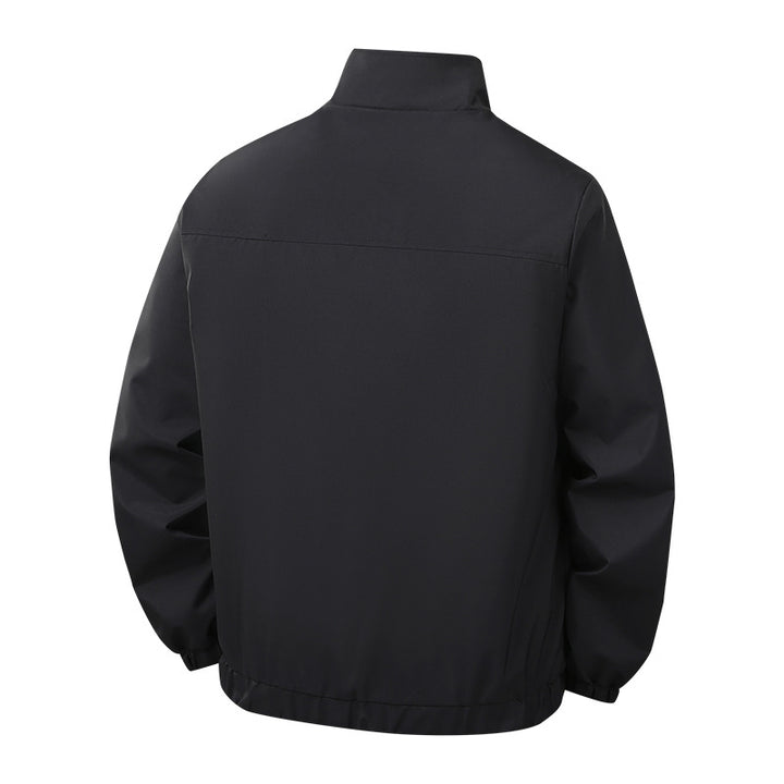 Men's Breathable Transitional Jacket with Adjustable Collar and Practical Pockets Lisslune