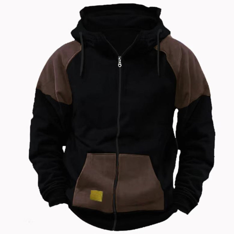 Men's sporty hoodie jacket with fashionable contrast details Lisslune