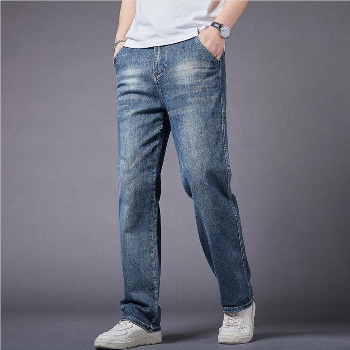 Men's Comfortable Relaxed Fit Jeans Lisslune