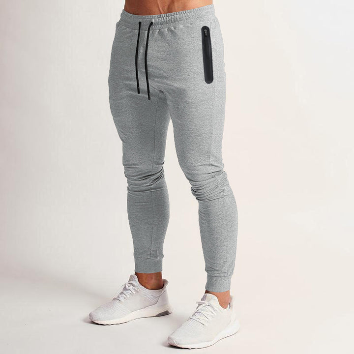 Men's sporty jogging pants with zippered pockets and ergonomic cut Lisslune