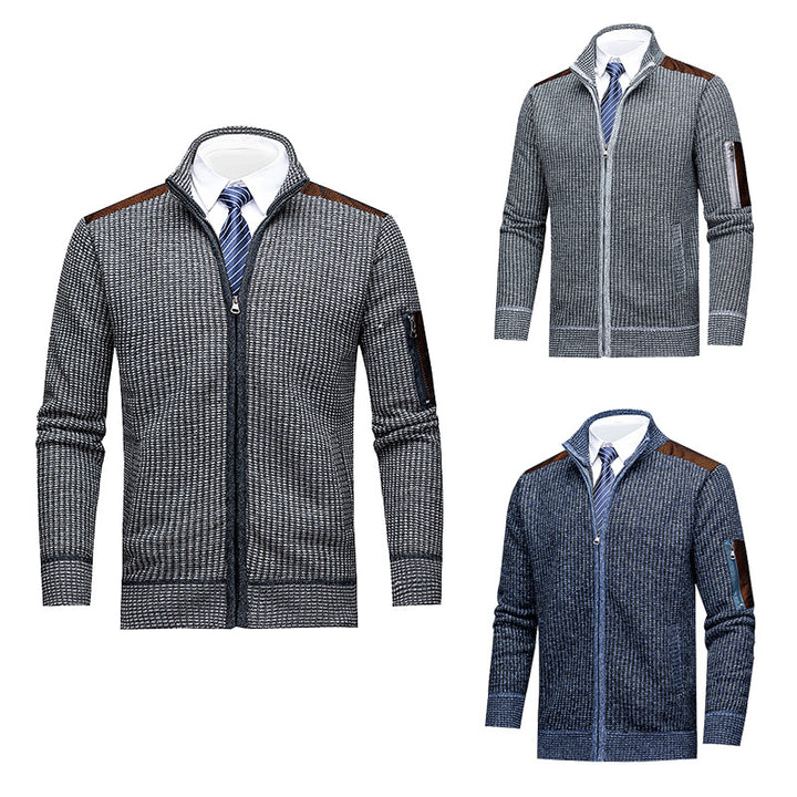 Men's Fashionable Cardigan with Zipper and High-Quality Details Lisslune