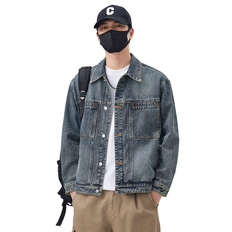 Men's Modern Denim Jacket with Sturdy Details Lisslune