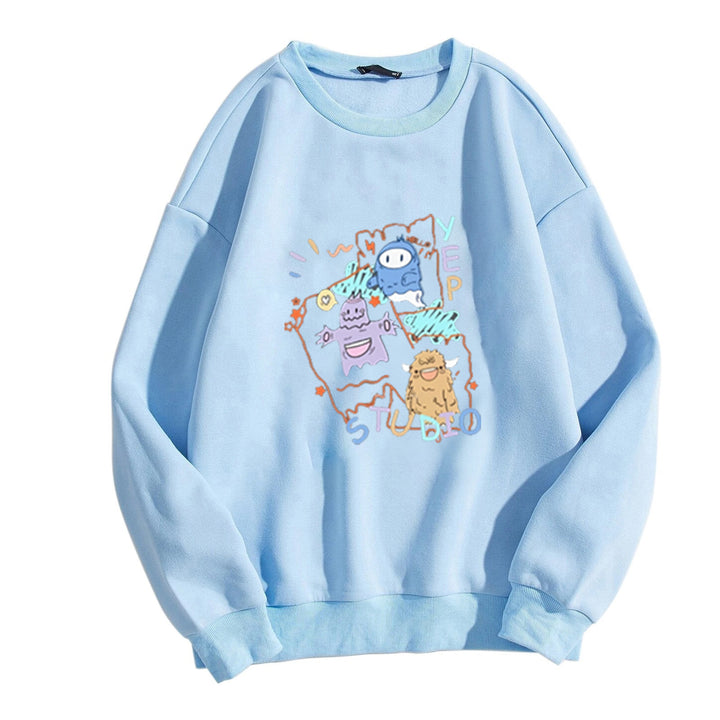 Women's casual sweatshirt with creative graphic design Lisslune